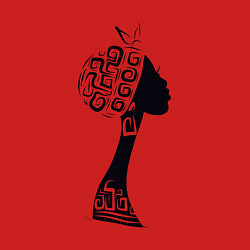 Свитшот хлопковый мужской Black woman, цвет: красный — фото 2