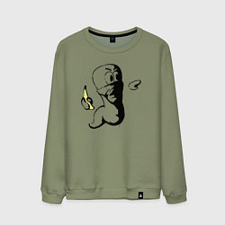 Мужской свитшот Червяк с бананом