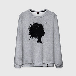 Мужской свитшот Girl flowers