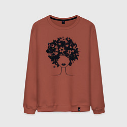 Мужской свитшот Цветочная девушка