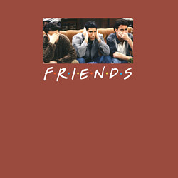 Свитшот хлопковый мужской Друзья, цвет: кирпичный — фото 2