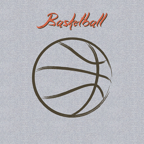 Мужской свитшот Basketball vibe / Меланж – фото 3