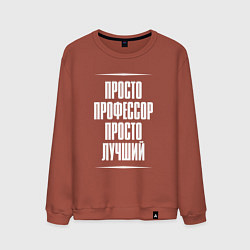 Мужской свитшот Просто профессор просто лучший