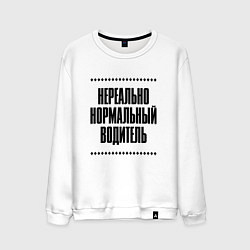 Мужской свитшот Нереально нормальный водитель