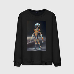 Мужской свитшот Полупрозрачный инопланетянин