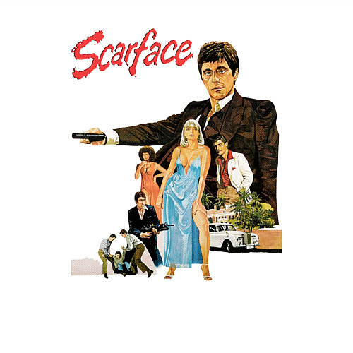 Мужской свитшот Scarface: Герои фильма / Белый – фото 3