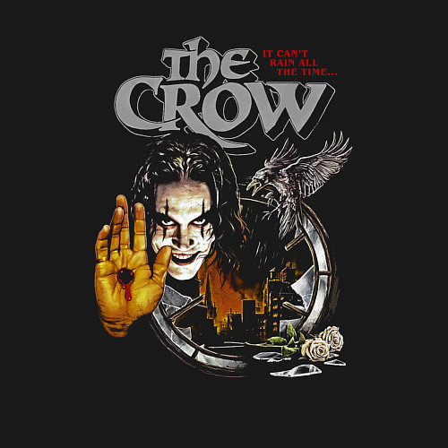 Мужской свитшот The Crow: It cant rain all the time / Черный – фото 3