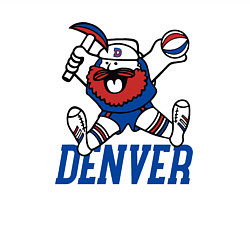 Свитшот хлопковый мужской Denver Nuggets boy, цвет: белый — фото 2