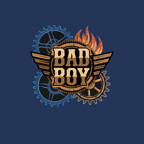 Мужской свитшот Плохиш / Тёмно-синий – фото 3