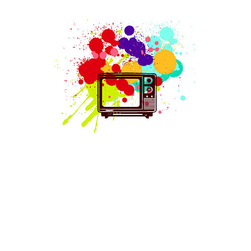 Мужской свитшот Цветное телевидение / Белый – фото 3