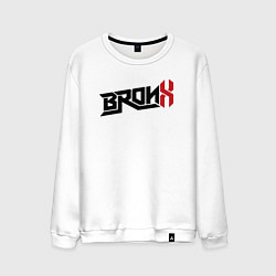 Свитшот хлопковый мужской USA Bronx, цвет: белый