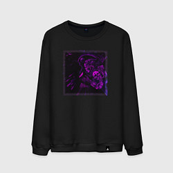 Мужской свитшот Самурай неоновый киборг