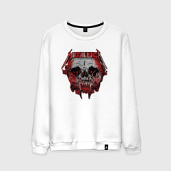 Свитшот хлопковый мужской Nothing Else Matters Metallica, цвет: белый