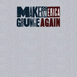 Свитшот хлопковый мужской Сделаем Америку гранжевой снова, цвет: меланж — фото 2