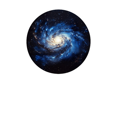 Мужской свитшот Спиральная галактика / Белый – фото 3