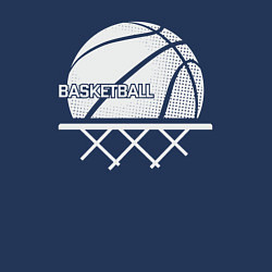Свитшот хлопковый мужской Basketball play, цвет: тёмно-синий — фото 2