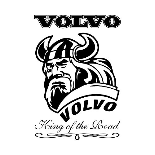 Мужской свитшот Volvo viking / Белый – фото 3