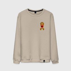 Мужской свитшот Значок 80 лет победы