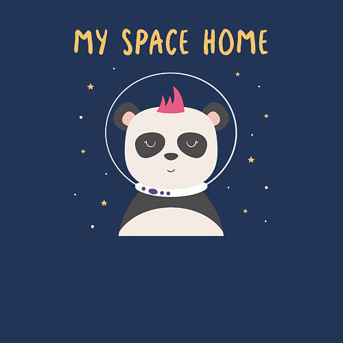 Мужской свитшот Мой космический дом / Тёмно-синий – фото 3