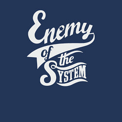 Свитшот хлопковый мужской Enemy of the system, цвет: тёмно-синий — фото 2