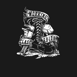 Свитшот хлопковый мужской Гордость рабочего класса, цвет: черный — фото 2