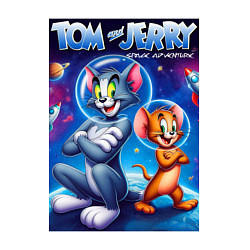 Свитшот хлопковый мужской Jerry and Tom - space adventure, цвет: белый — фото 2