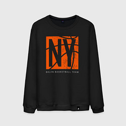 Свитшот хлопковый мужской Brooklyn basketball team, цвет: черный