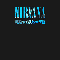 Свитшот хлопковый мужской Nevermind nirvana rock, цвет: черный — фото 2