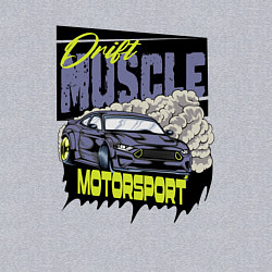 Свитшот хлопковый мужской Drift muscle, цвет: меланж — фото 2