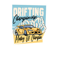 Свитшот хлопковый мужской Drifting championship, цвет: белый — фото 2