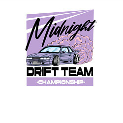 Свитшот хлопковый мужской Midnight drifting, цвет: белый — фото 2