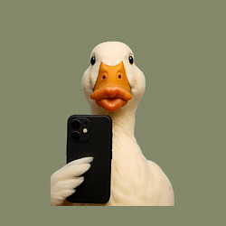 Свитшот хлопковый мужской Дакфейс, цвет: авокадо — фото 2