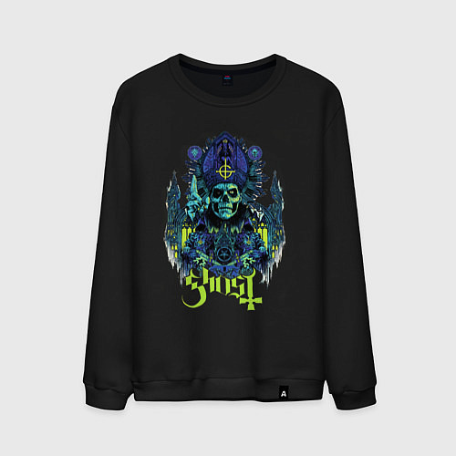 Мужской свитшот Ghost Papa Of The World / Черный – фото 1