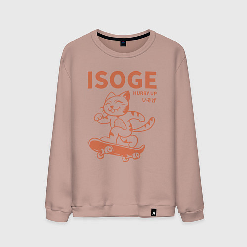 Мужской свитшот Isoge / Пыльно-розовый – фото 1