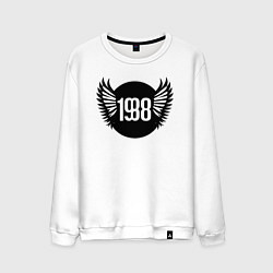 Свитшот хлопковый мужской Крылатый 1988, цвет: белый