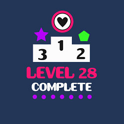 Свитшот хлопковый мужской 28 уровень пройден, цвет: тёмно-синий — фото 2