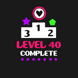 Свитшот хлопковый мужской 40 уровень пройден, цвет: черный — фото 2