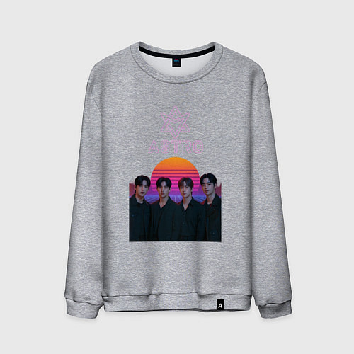 Мужской свитшот Astro retro / Меланж – фото 1