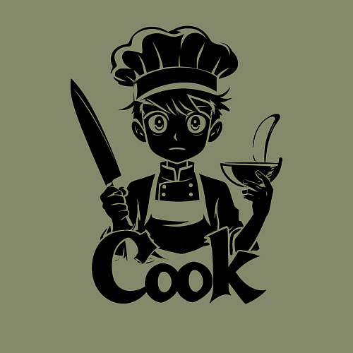 Мужской свитшот Повар аниме / Авокадо – фото 3