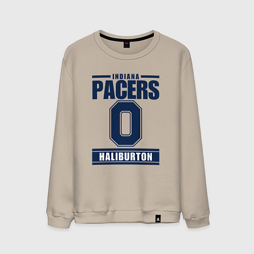Мужской свитшот Pacers - Haliburton / Миндальный – фото 1