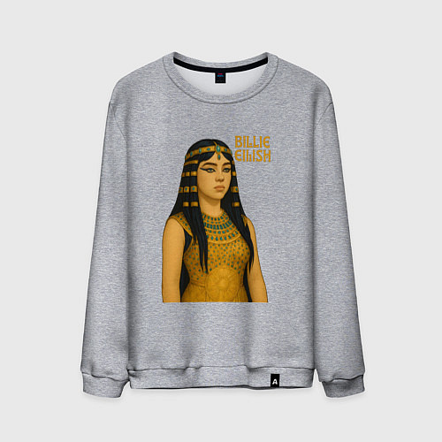 Мужской свитшот Билли Айлиш фараон / Меланж – фото 1