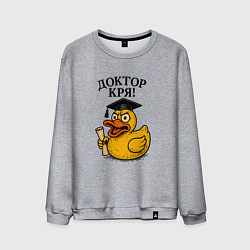 Мужской свитшот Доктор кря - утка выпускник