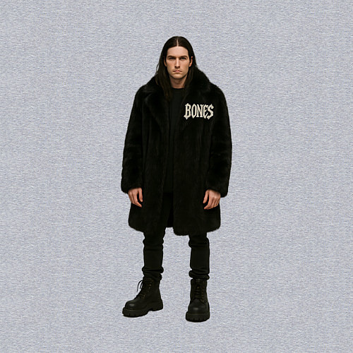 Мужской свитшот Bones во весь рост / Меланж – фото 3