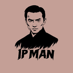 Свитшот хлопковый мужской Ип Ман портрет, цвет: пыльно-розовый — фото 2