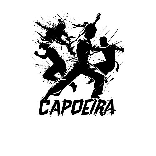 Мужской свитшот Капоэйра бойцы / Белый – фото 3