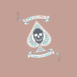 Свитшот хлопковый мужской К 11 туз - галлюцинации на холсте, цвет: пыльно-розовый — фото 2