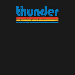 Свитшот хлопковый мужской Thunder basketball, цвет: черный — фото 2