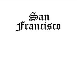 Свитшот хлопковый мужской San Francisco California - USA, цвет: белый — фото 2