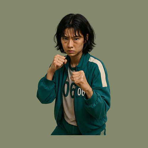 Мужской свитшот Игрок 067 в стойке бойца / Авокадо – фото 3