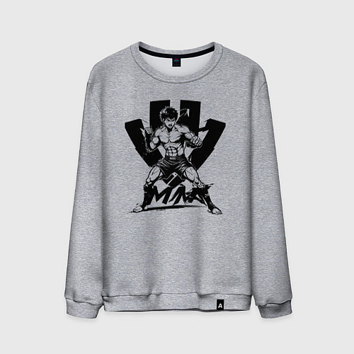 Мужской свитшот ММА аниме / Меланж – фото 1